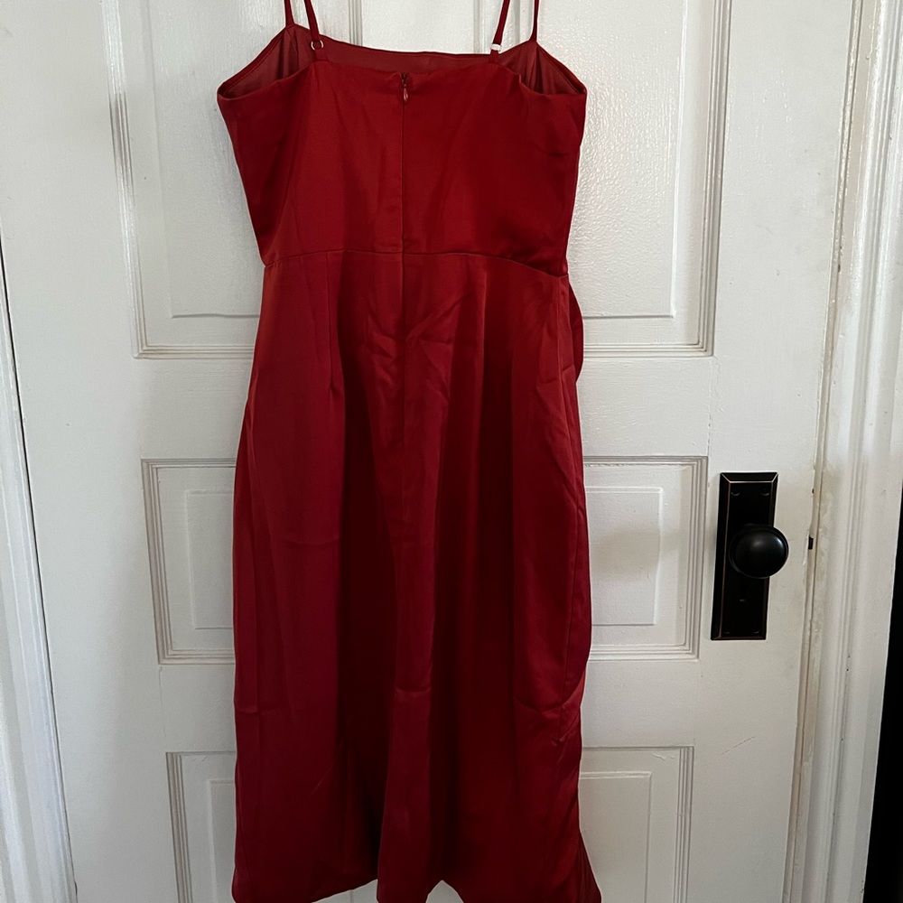 Lulu’s Satin Dress - Picture 2 of 2